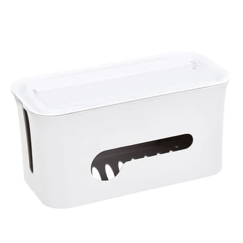 

New Socket Power Line Container Power Cables Phone Storage Case Box Charging Wire Tidy Organizer Desktop