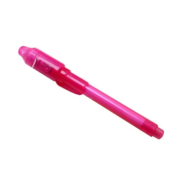 

LED yellow pink plastic large end UV invisible lamp pen multi-function environmental protection mercury-free UV LED lamp check