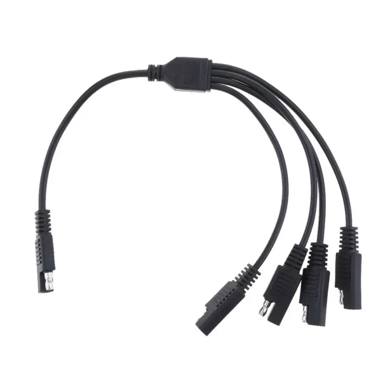Медь Солнечный кабель с адаптером для аккумулятора провод 18AWG высококачественное зарядное устройство вилка sae от 1 года до 4 удлинитель 370 мм