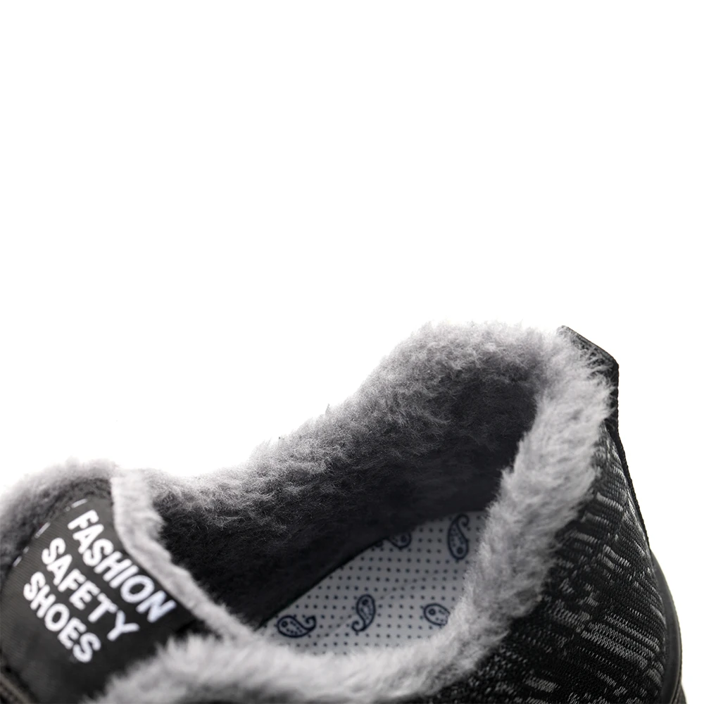 NASONBERG со стальным носком работы плюс бархатная зимняя защитная обувь проколов Уличная обувь для мужчин