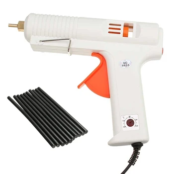 

Adjustable 100W -120W Hot Melt Glue Gun Electric US Plug Copper Nozzle Heater Heating 10pcs 11x200mm Glue Stick DIY Hand Tools