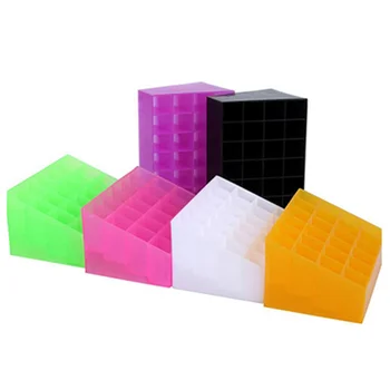 

1Pcs Plastic Lipstick Organizer Makeup 24 Lattice Trapezoid Clear Lipstick Lotion Make Up Cosmetic Tool Kit Holder Cosmetic Set