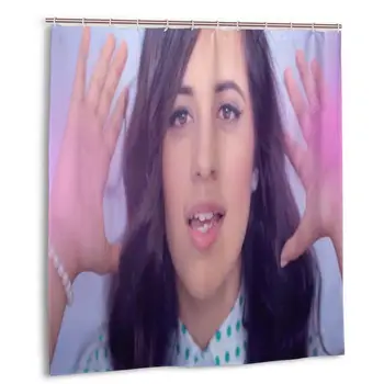 

Camila Cabello Shower Curtain with Hooks bathroom Waterproof Polyester Fabric