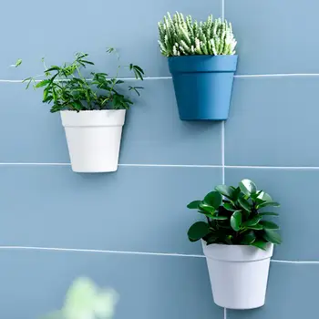 

1 PC 16.3x14.7x8cm Wall Hanging Planter Beautiful Durable Wall-mounted Flower Pot Plant Vase Hanger For Home Office