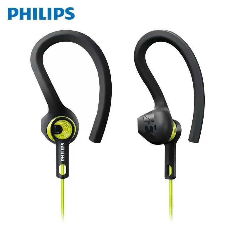 Проводная Спортивная гарнитура Philips SHQ1400 поддерживает водонепроницаемый Бег |