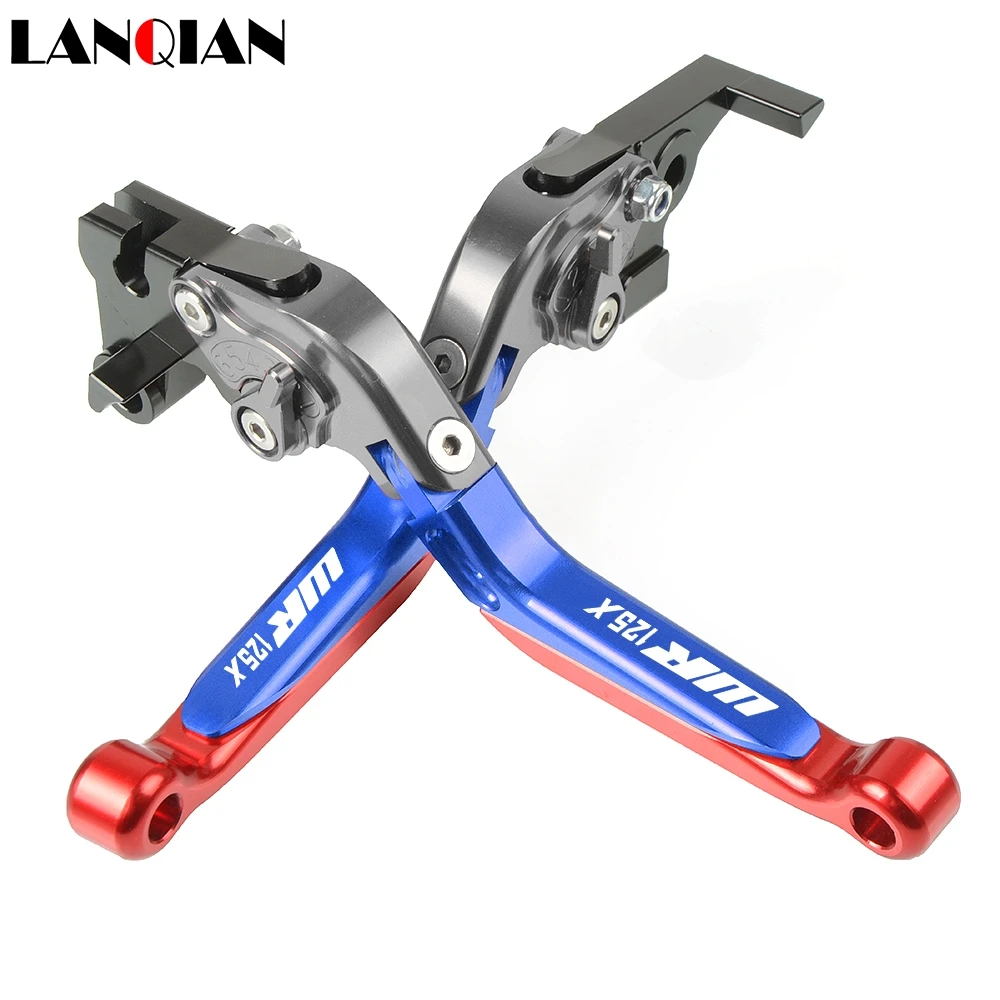 

Motorcycle Accessories CNC Adjustable Brake Clutch Levers With LOGO For YAMAHA WR125X WR 125X 2012 2013 2014 2015 2016