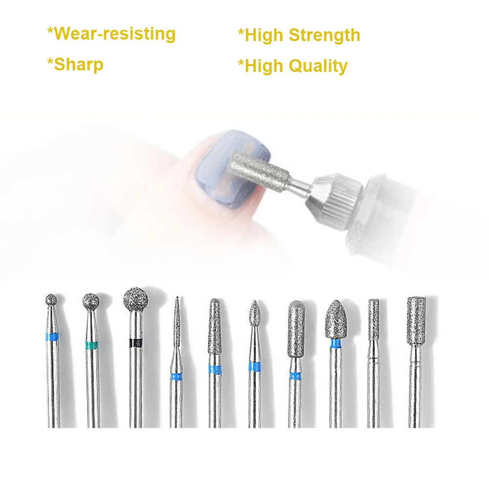 10pcs /box Functional Nail Polishing Grinding Head Kits clean foot cuticle Nail Machine Nail Polishing Tool 10pcs /box Functional Nail Polishing Grinding Head Kits clean foot cuticle Nail Machine Nail Polishing Tool
