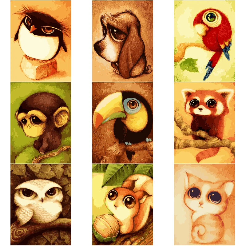 Top Selling Diy Oil Digital Painting By Numbers Kits Abstract Acrylic