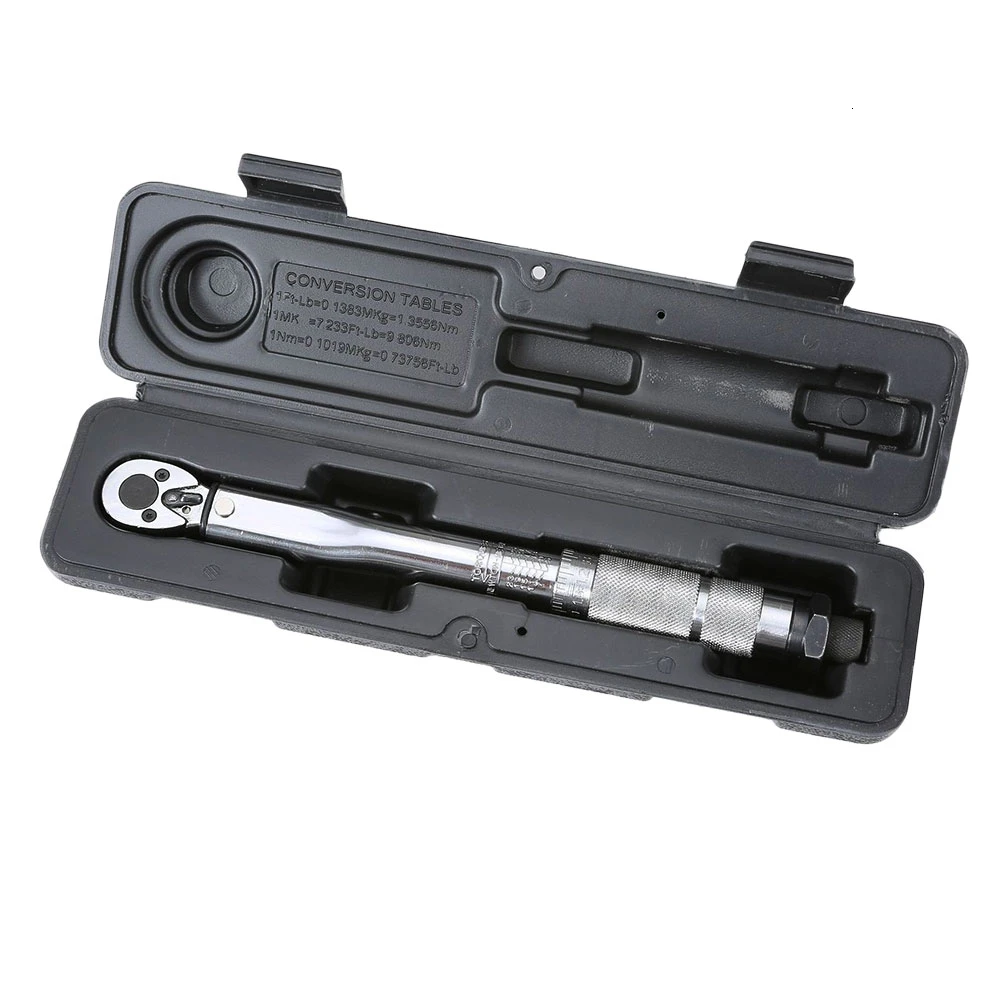 

Torque Wrench Bike 1/4 3/8 Square Drive 5-25NM 19-110NM 5kg 10kg Two-way Precise Ratchet Repair Spanner Key Hand Tools