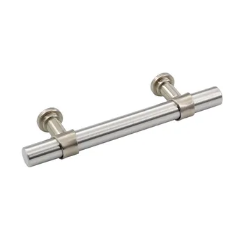 Goldenwarm Cabinet Handles Brushed Nickel Drawer Pulls T Bar Furniture Handle Modern Kitchen Hardware Cupboard Door Knobs