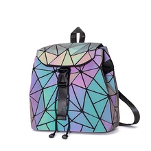 Small Backpack Women Holographic Sequin Female Backpacks for Teenage Girls Bagpack Drawstring Bag Designer Korean Style