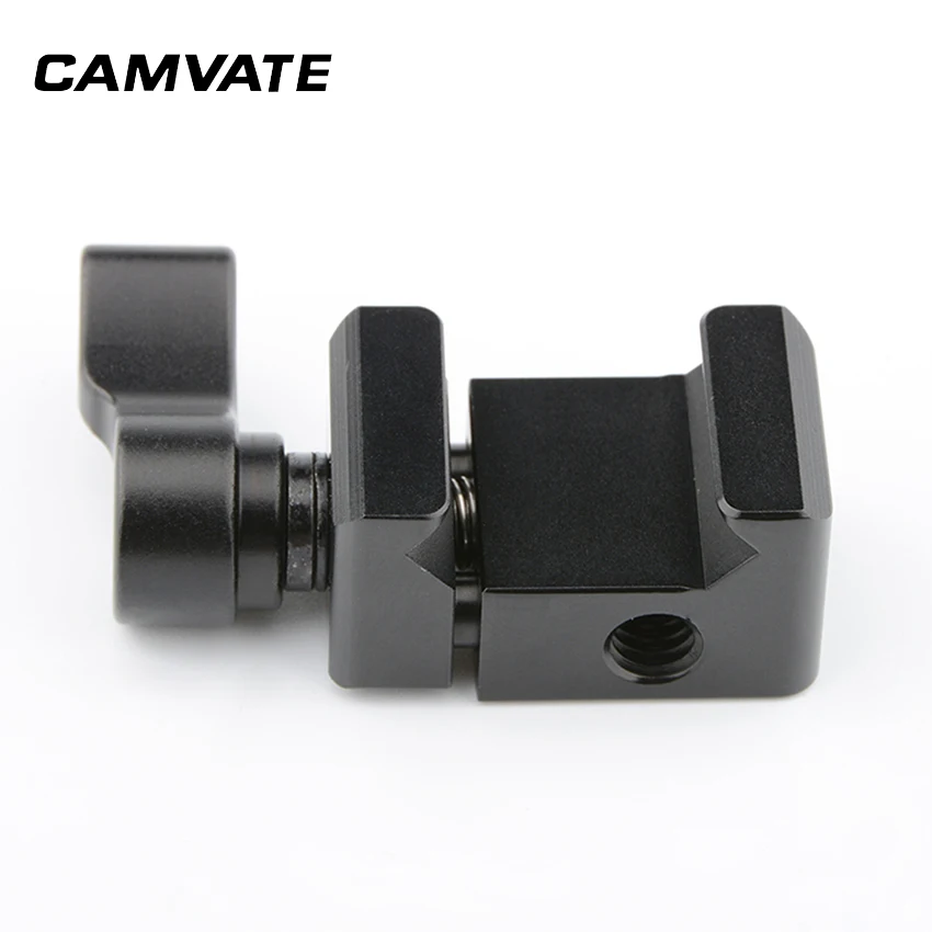 

CAMVATE Standard NATO Rail Clamp Quick Release Swat Rail Clamp With 1/4"-20 Mounting Points C2436