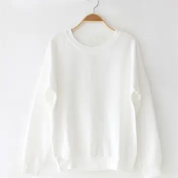 

2020 spring thin loose hoodless fashion all-match casual sweatshirt green