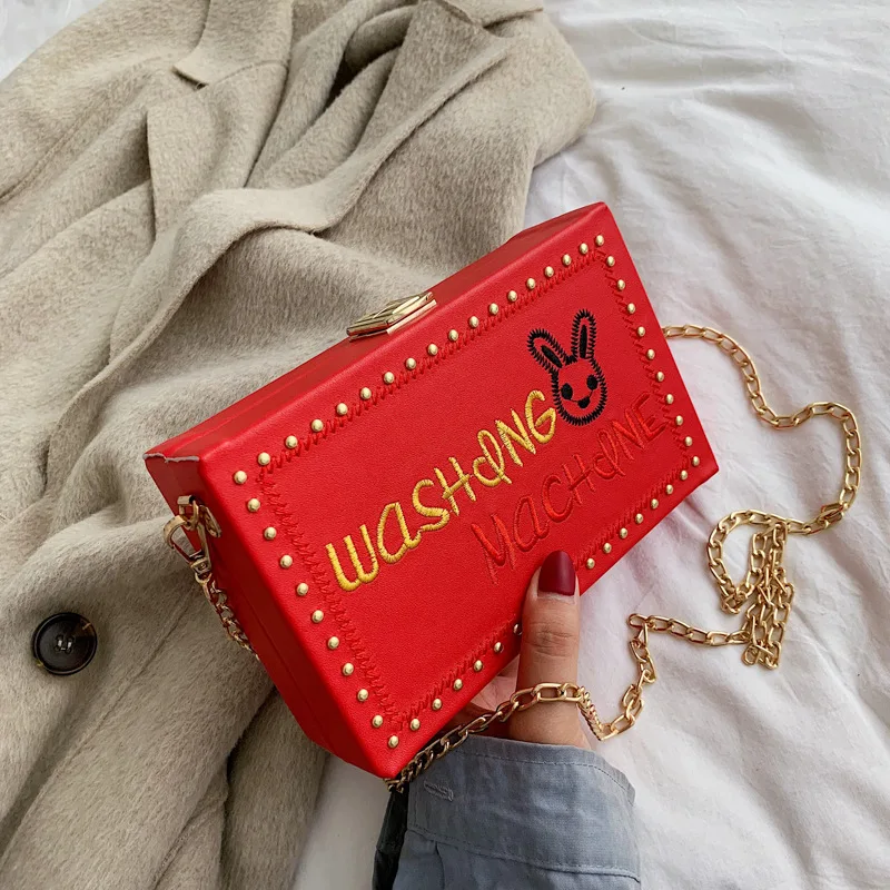 

Cute Small Bag Women's 2020 New Style Fashion Korean-style Versatile Shoulder Bag Chain GIRL'S Shoulder Bag Fashion Box Bag