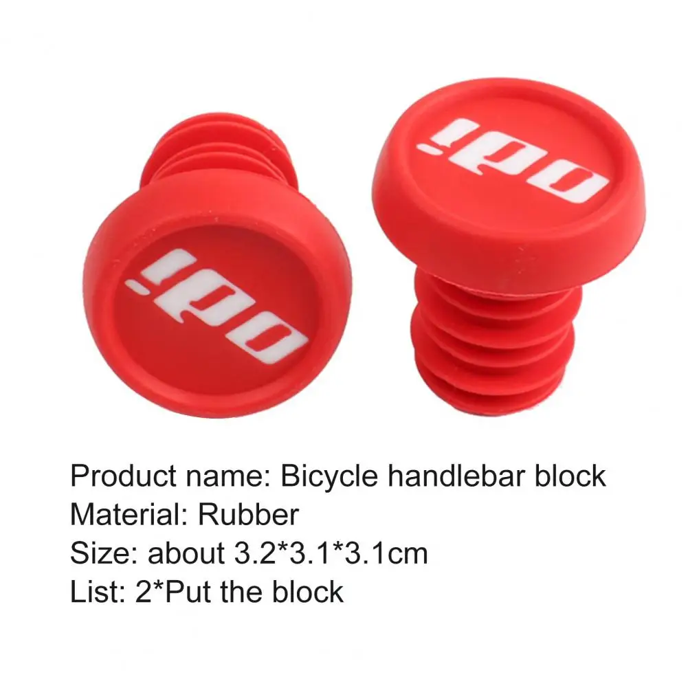 ODI Bicycle Handlebar End Caps 2pcs Bike Handlebar Plugs Replacement Anti-slip Rubber Bicycle Grip End Plugs MTB Road Bike