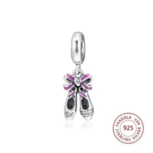 CKK, металлические бусины, 925 пробы, серебряные, в стиле панк, балерина, украшения для обуви, подходит для оригинального браслета Argent, сделай сам, очаровательные серебряные ювелирные изделия 925