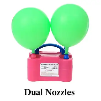 

Portable Electric Balloon Inflator Pump UK/US Plug Two Dropship HighPower Air Air Blower Blower Tool Inflatable Nozzle 220- L7C3