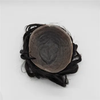 

New hair system with all welded lace men toupee can be cut to small sizes