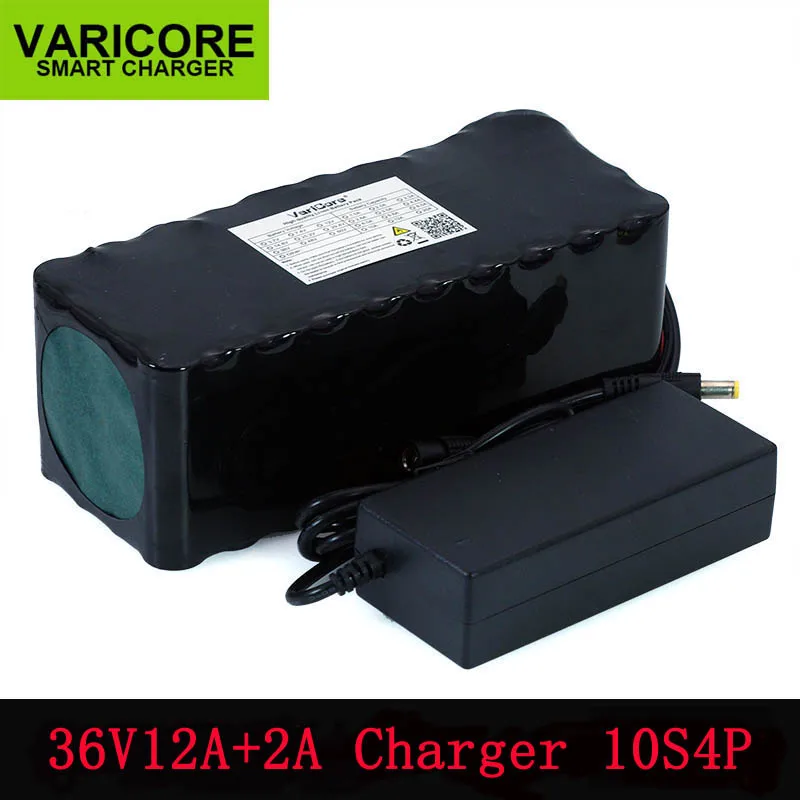 

36V 10S4P 12Ah 600W high power capacity 42V18650 lithium battery pack electric bicycle bicycle scooter 20A BMS + 36v2A charger