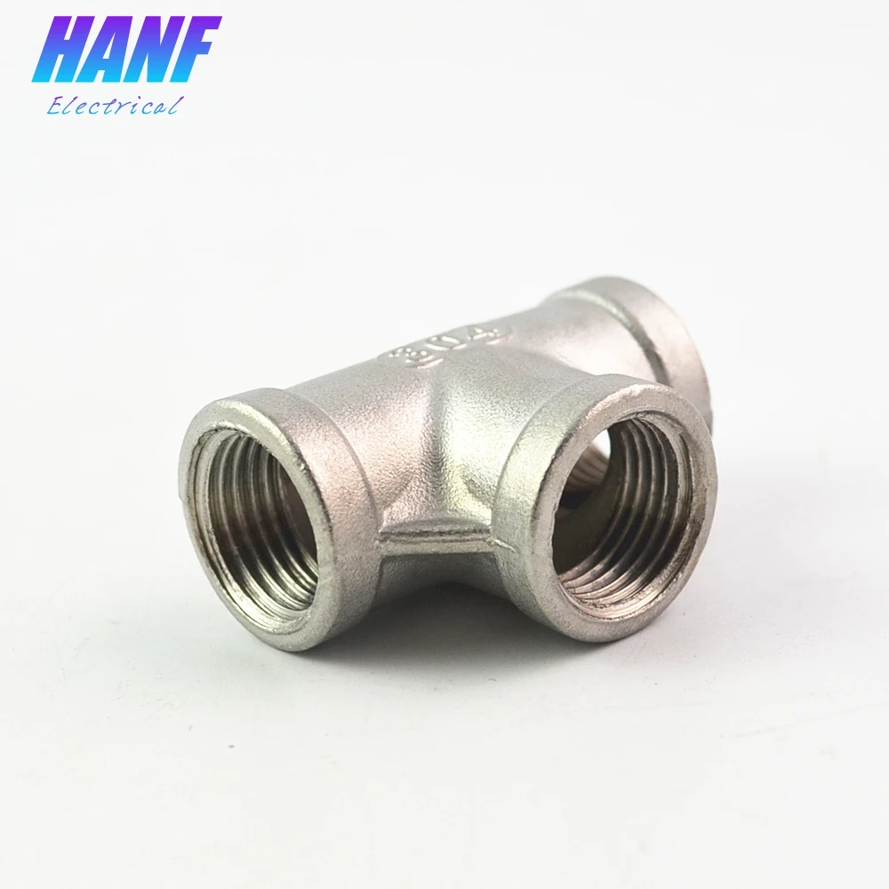 1 шт. SS304 адаптер из нержавеющей стали 1/2 &quotЖенский тройник с резьбой 3 Way T фитинг