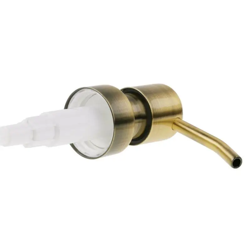Lotion Pump Head Liquid Dispenser Bottles Jars DIY Metal Tube Bathroom