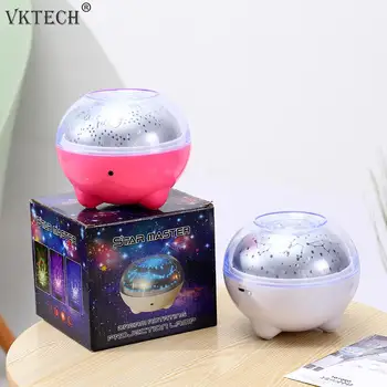 

Romantic Starry Sky Projection Light Bluetooth Speaker Night Lamp with Remote Control Colorful Automatic Rotation Projector Lamp