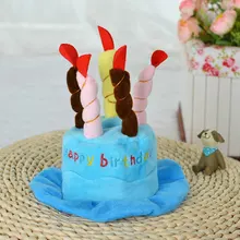 Милая собака торт форма шляпа товары для щенков питомцев аксессуары для домашних животных счастливая шляпа-торт ко дню рождения для собак кошек