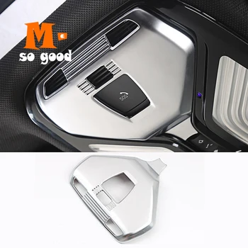 

ABS Chrome Auto Interior Accessories Styling Sticker 1 Pcs 2017 2018 For BMW 5 Series G30 Car Front Reading Lampshade Cover Trim