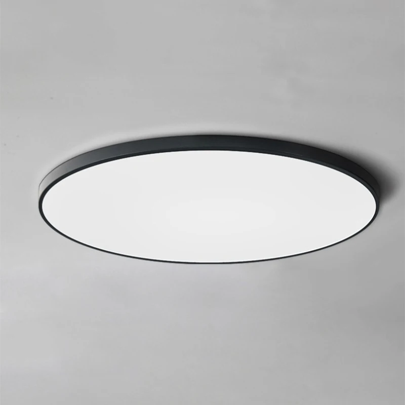 

2.3cm Ultra Thin Kitchen Lighting Ceiling Lights Fixtures Black White Small Round Bedroom Lamp Led Ceiling Lamp 12W 18W 24W