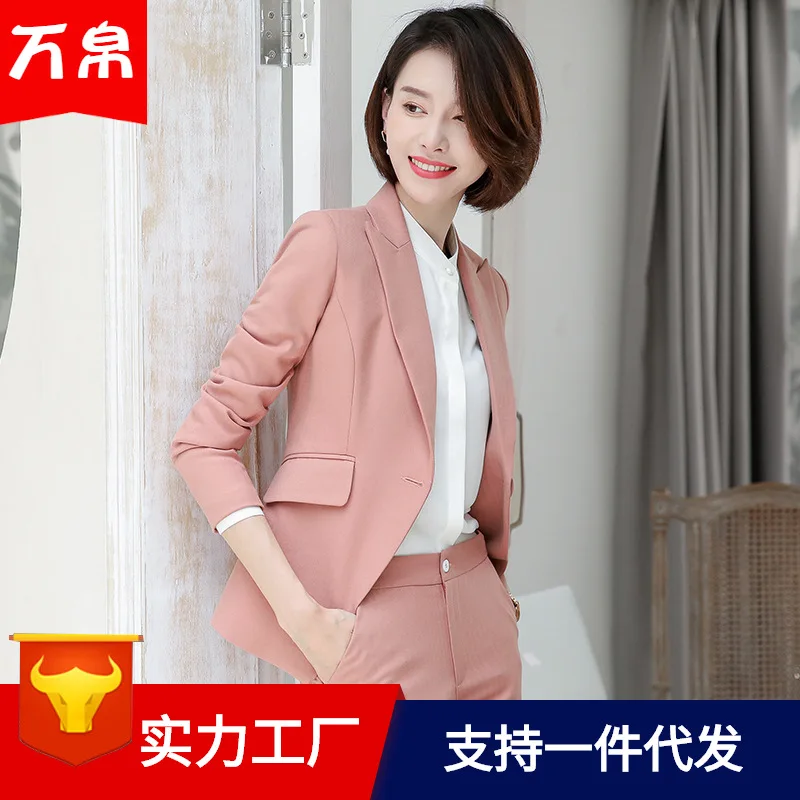 

Suit Set Women's Graceful Fashion Wear Formal Wear Work Clothes Elegant Interview Suit Summer