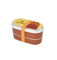 Высокое качество Мультфильм здоровый пластиковый Ланч-бокс 600 мл Bento коробки контейнер для еды столовая посуда Ланчбокс столовые приборы чехол для пикника - Цвет: 04