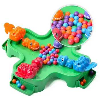 

Children Desktop Toy Dinosaur Grab Beads Parent-child Interactive Game Gift New