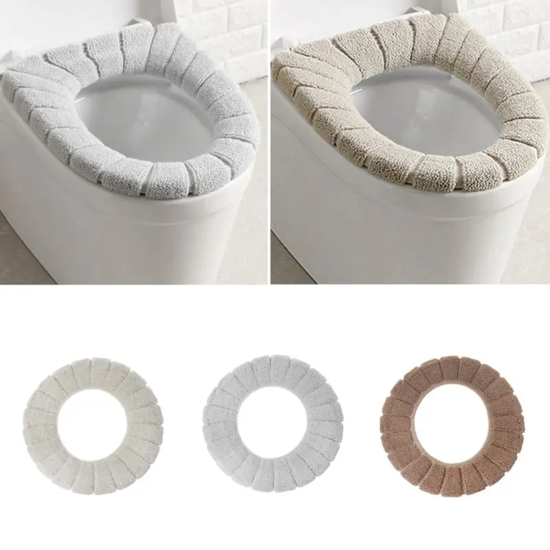 Удобная подушка для унитаза зимний коврик для унитаза мягкая моющаяся губка с подогревом аксессуары для ванной комнаты 30x30 см