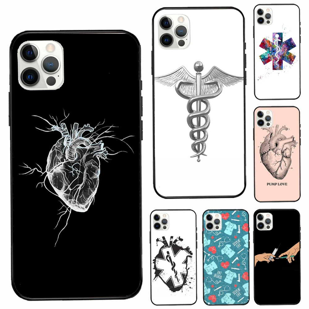 Doctor Nurse Medical Medicine Health Silicone Case For iPhone 13 12 Mini 11 Pro Max 7 8 Plus X XS Max XR 5S SE 2020 Back Cover 13 cases