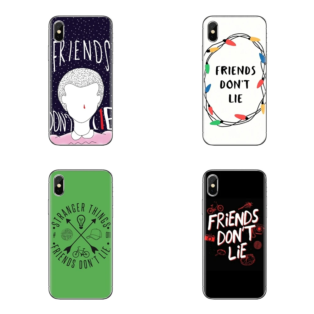 Странные Вещи друзья не лгут для iPhone XS Max XR X 4 4s 5 5S 5C SE 6 6S 7 8 Plus samsung Galaxy J1 J3 J5 J7 A3 A5