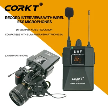 

Wireless Condenser Microphone camera Lavalier Lapel Interview Mic for System with Transmitter Lapel Receiver for phones Pocket