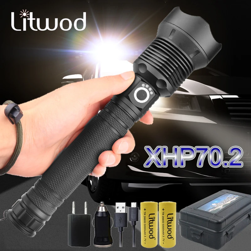 Tactical Zoom Flashlight XLamp 70 USB Rechargeable Powerful LED Hunting Torch Tactical Zoom Flashlight XLamp 70 USB Rechargeable Powerful LED Hunting Torch