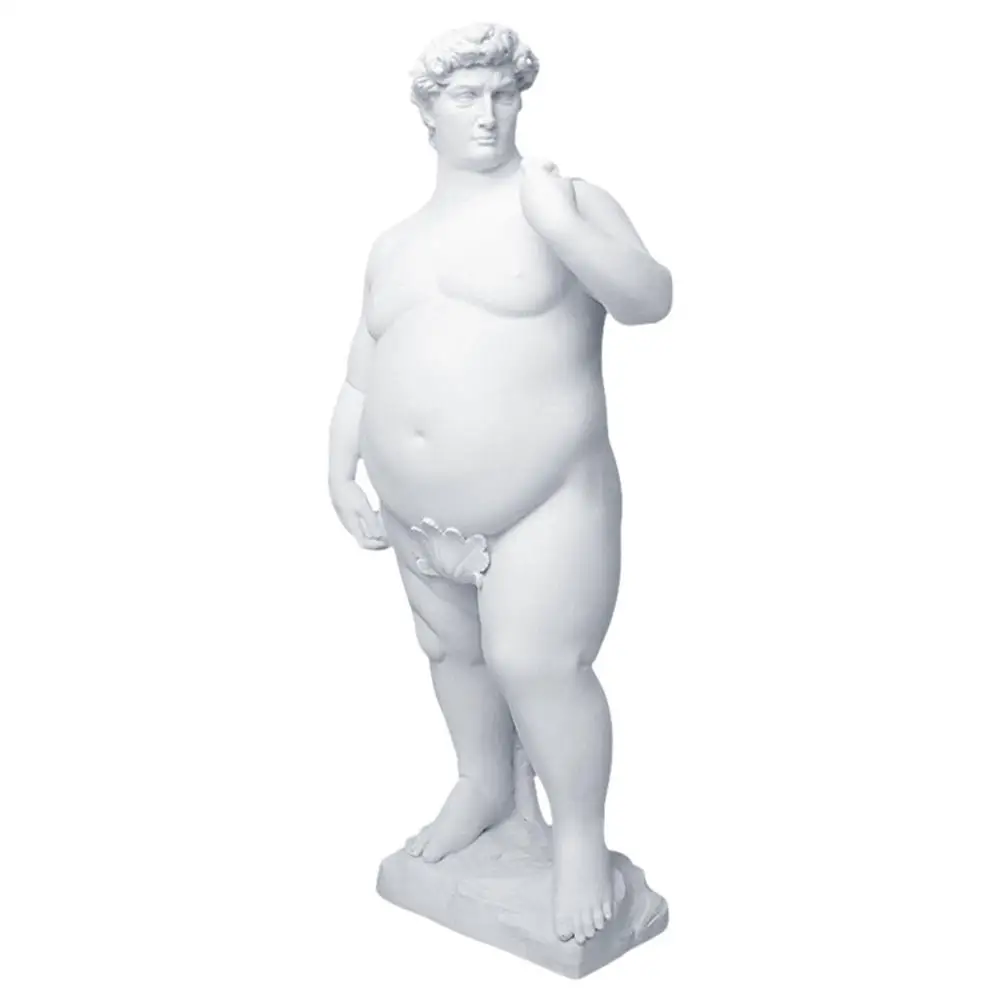 Fat David Statue Figurines Art Sculpture Resin Craft Home Garden Decor Ornaments Decoration Living Room Aesthetic Decor