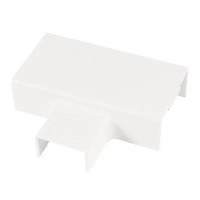 

24mm to 39mm 3 Way PVC Flat Tee Mini Trunking Cable Raceway Adapter Joint