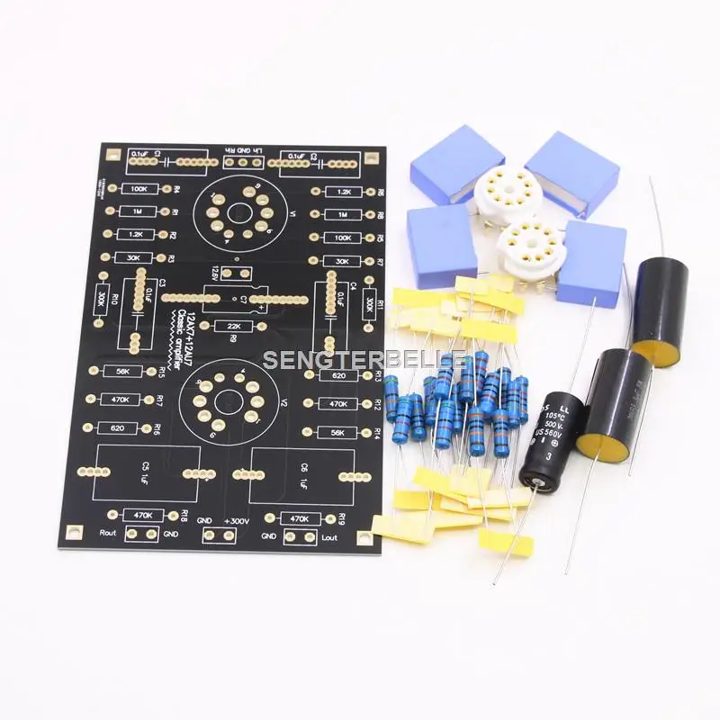 Hifi 12AX7+12AU7 Tube Preamplifier Preamp Board Kit Base On Marantz 7 Circuit