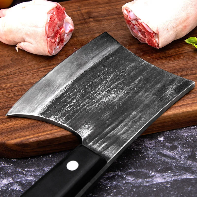 Ручной работы кованые кухонные ножи из нержавеющей стали Кливер нож для мяса