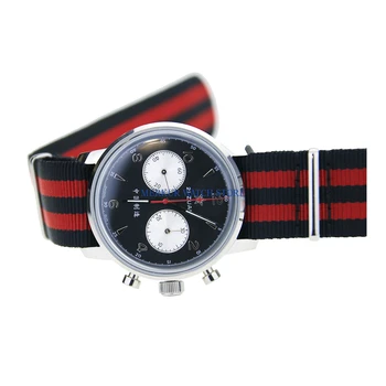 

Red Star Mechanical Chronograph For Seagull 1963 ST1901 Movement Mens Pilot Watch Flieger B-UHR Handwinding Military 42MM Panda