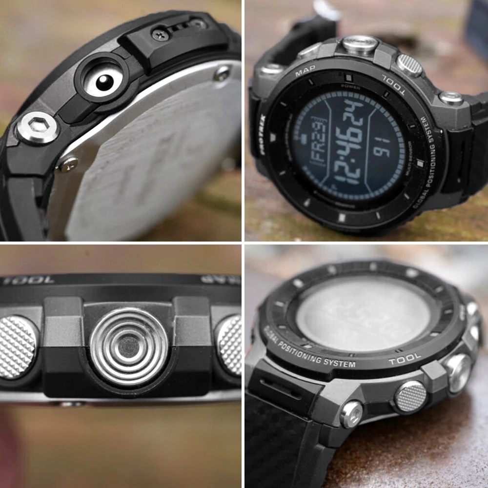Relógio de Pulso Relógios de Quartzo dos Homens Perseguidor da Aptidão de Bluetooth da Tela de Toque da Monitoração de Gps g de Choque de Luxo da Marca à Prova Homens Relógio Casio Água Esporte Smart Ver Relógios de Gps d' Mod. 1456455 - Image 3
