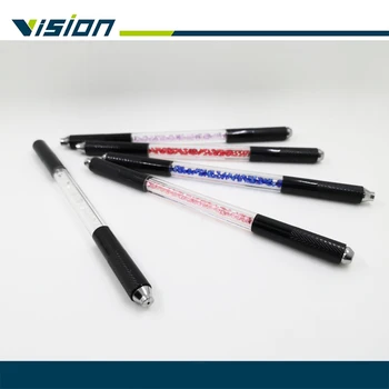 

1 PC Double Heads Microblading Pen Tattoo Machine Permanent Makeup Eyebrow Tattoo Manual Pen Needle Blade Both Crystal Pearl