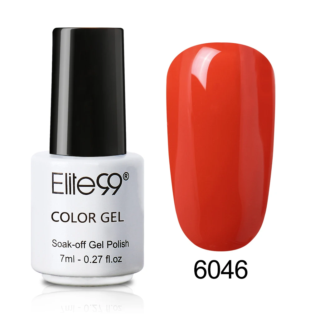 6046 Elite99 7 мл Гель-лак one step УФ светодиодный био-Гели Soak Off Гель-лак для маникюра 3 в 1 нейл-арта Лаки Гибридный стойкий гель Краски - Цвет: 6046