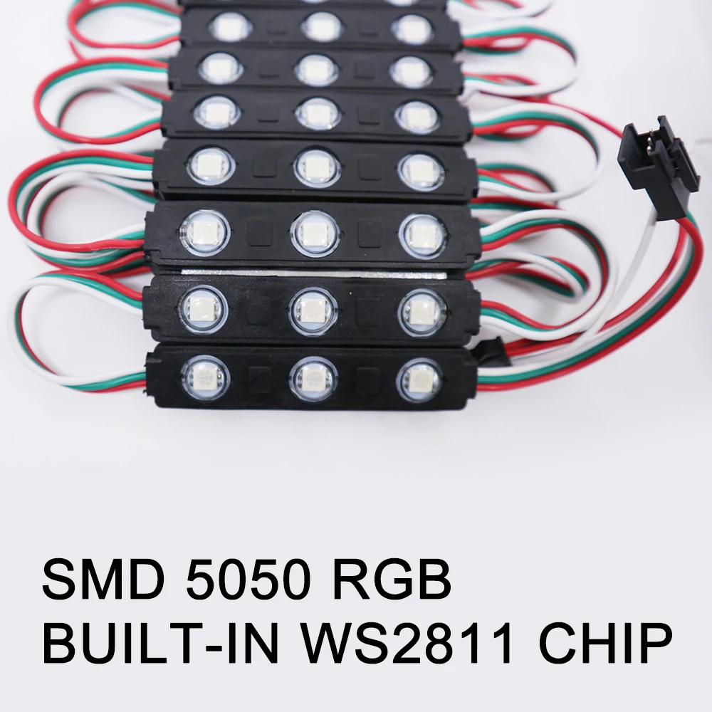 20 pces 12v ws2811 led módulo rgb