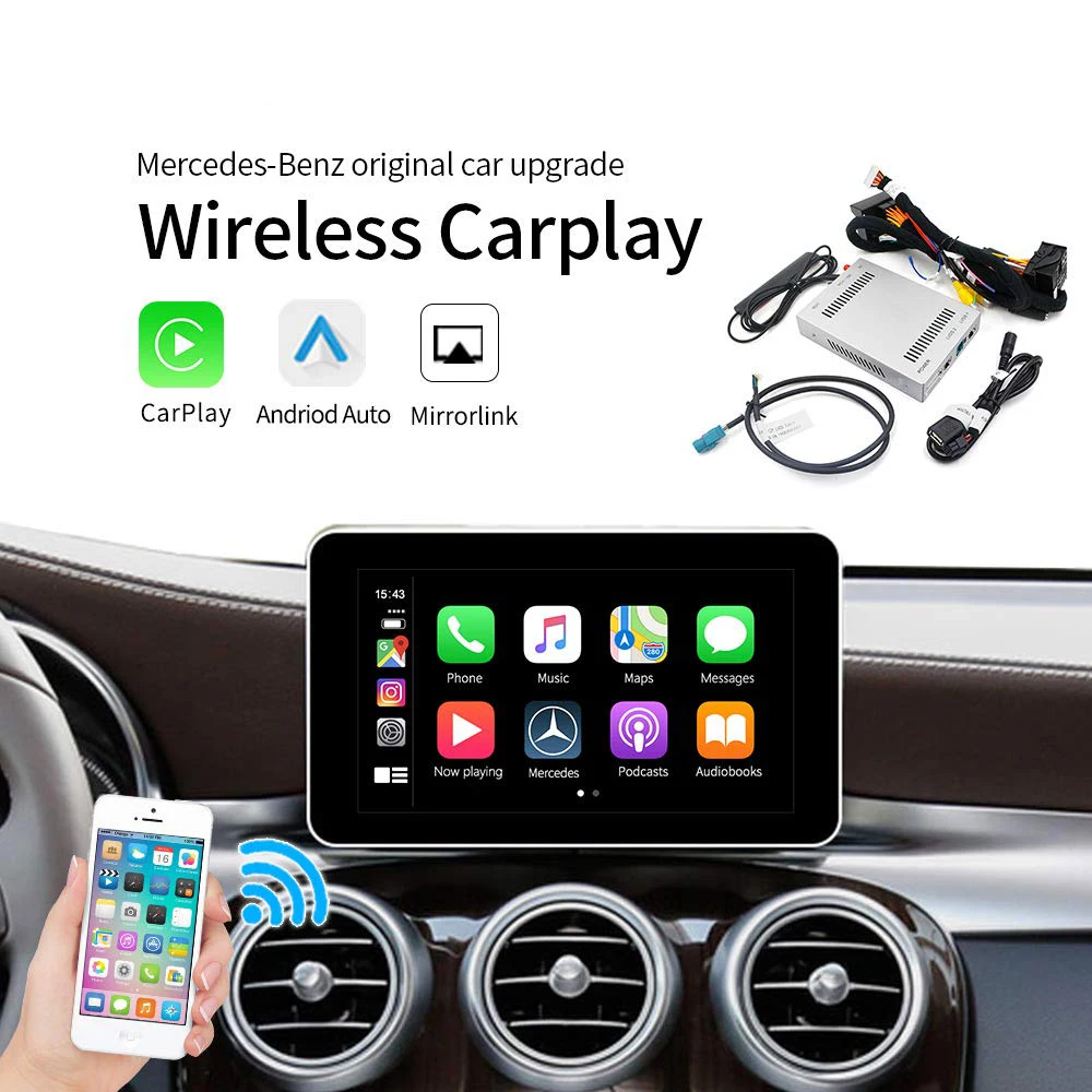 Carlinkit Wireless Carplay Android Auto Multimedia Smart Car Retrofit for Mercedes Benz NTG5.0 GLA A GLC C B E CLS GLE GL Carlinkit Wireless Carplay Android Auto Multimedia Smart Car Retrofit for Mercedes Benz NTG5.0 GLA A GLC C B E CLS GLE GL