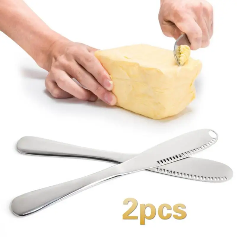🔥Multifunction Stainless Steel Butter Knife Cream Knife Western Bread Jam Knife Cream Cutter Utensils Cutlery Dessert Tools