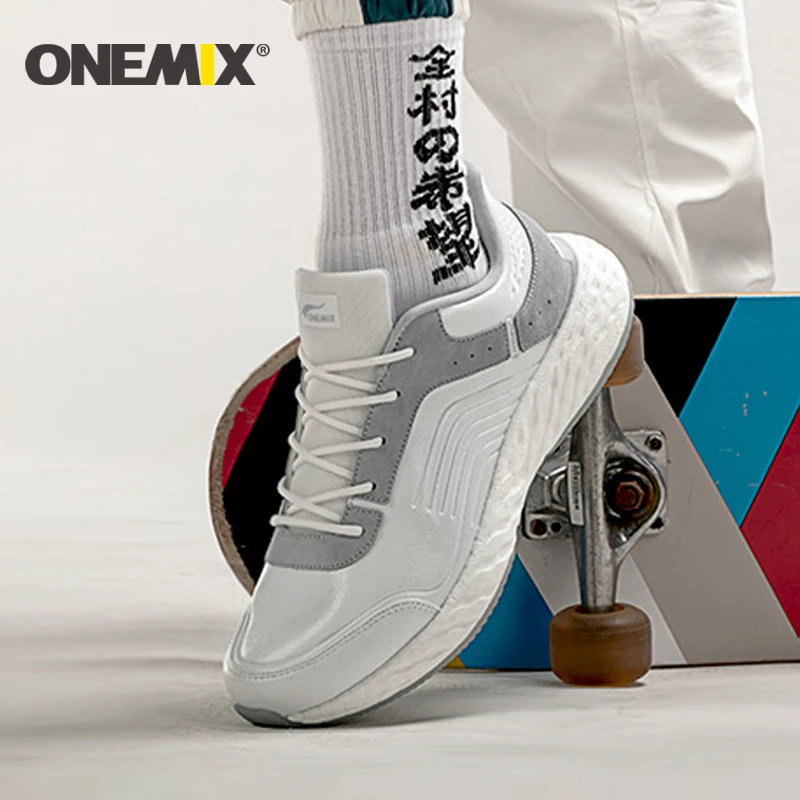 ONEMIX; Мужская обувь для бега; светильник; кожаные кроссовки; спортивная обувь; Мужская прогулочная обувь; Мужская водонепроницаемая обувь для бега; wo men