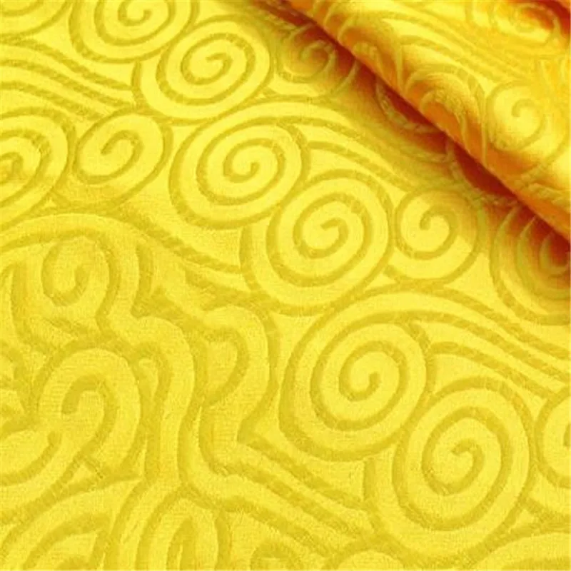 Полиэстер ткань парча Nauspicious облака жаккардовая ткань с счастливым значением для изготовления кимоно куртка